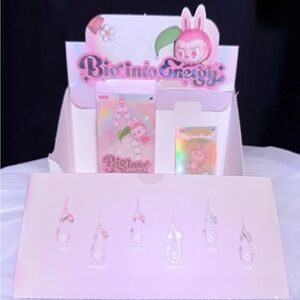 Pop Mart Labubu The Monsters Big Into Energy  Series HAPPINESS Phone Charm NIB